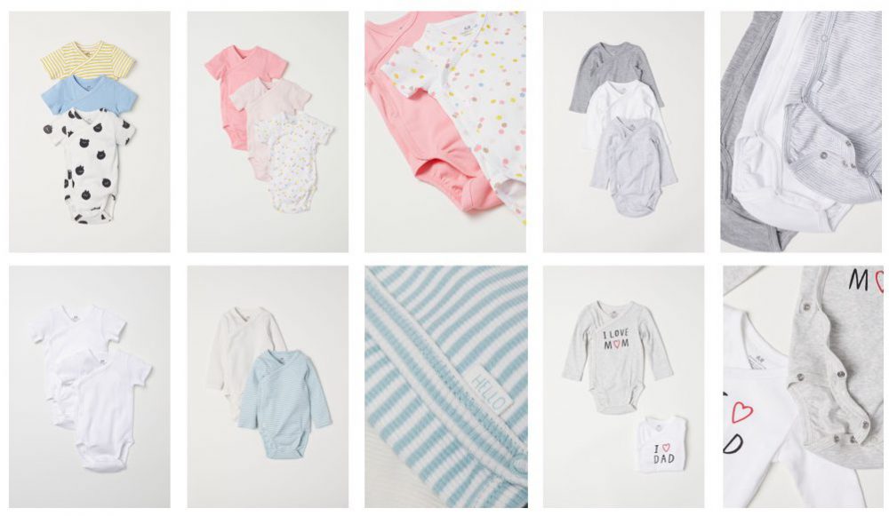 h&m wrapover bodysuits